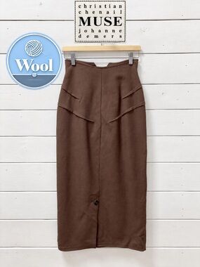 Christian Chenail & Johanne Demers MUSE Vintage 100% Wool Skirt – Size Small